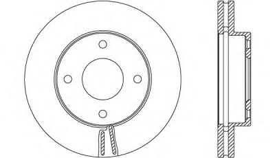 OPEN PARTS bda269320 -  Тормозной диск